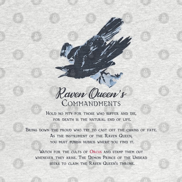 Raven Queen's Commandments (Light) by Sasarious